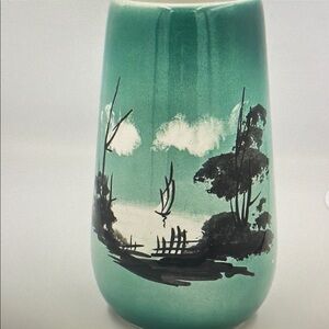 Scenic Green Vase